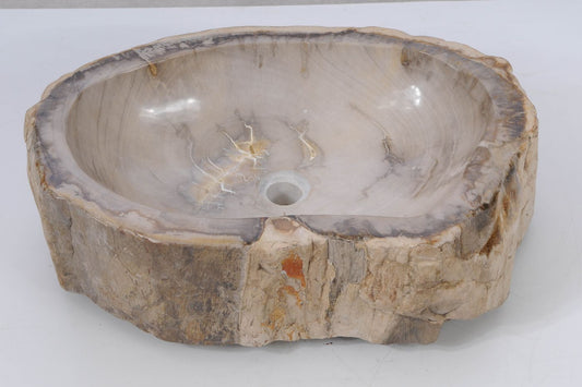 Lavandino in legno pietrificato - 53405 - Esotika