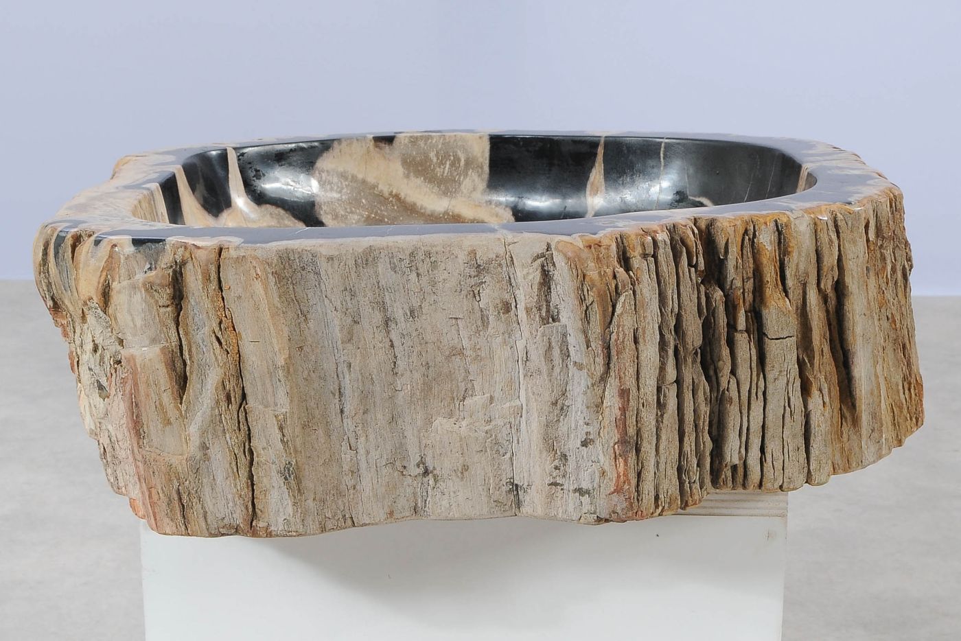 Lavandino in legno pietrificato - 55281 - Esotika