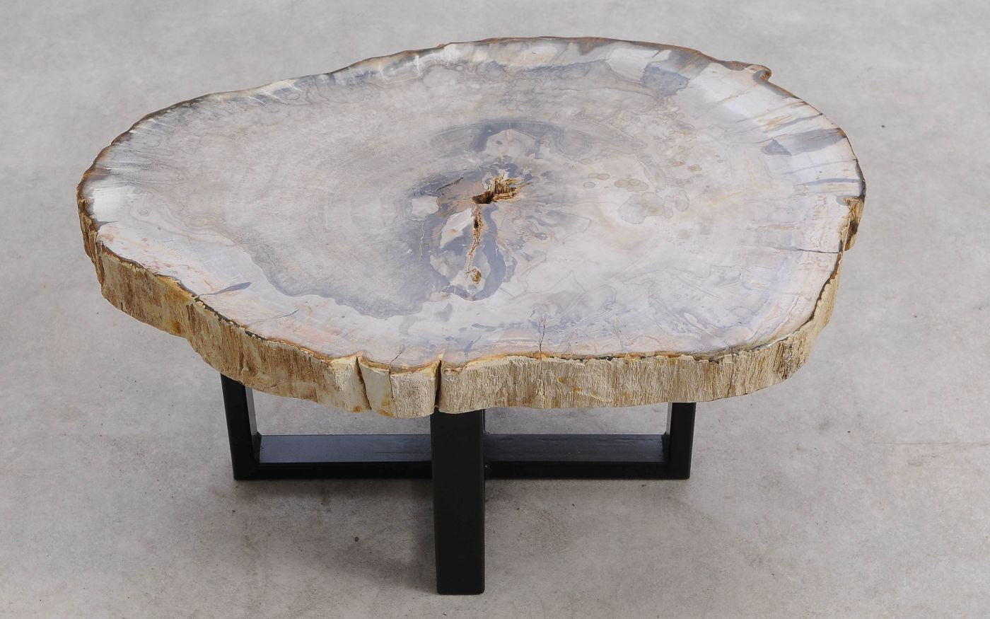 Tavolino caffè in legno pietrificato - 57248 - Esotika