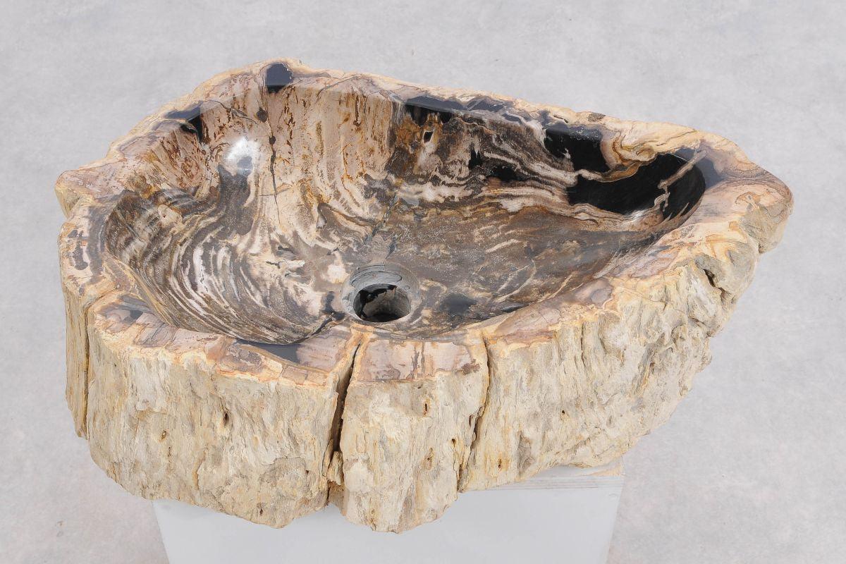 Lavandino in legno pietrificato - 50251 - Esotika