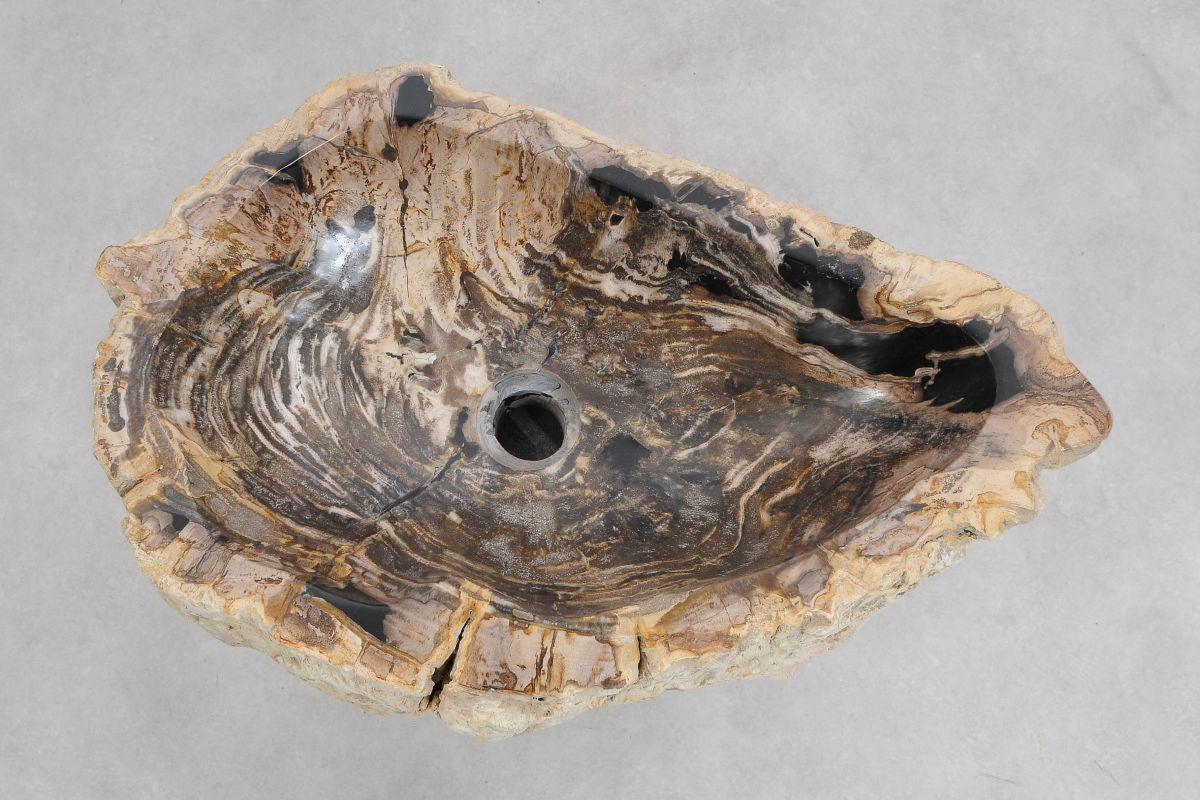 Lavandino in legno pietrificato - 50251 - Esotika
