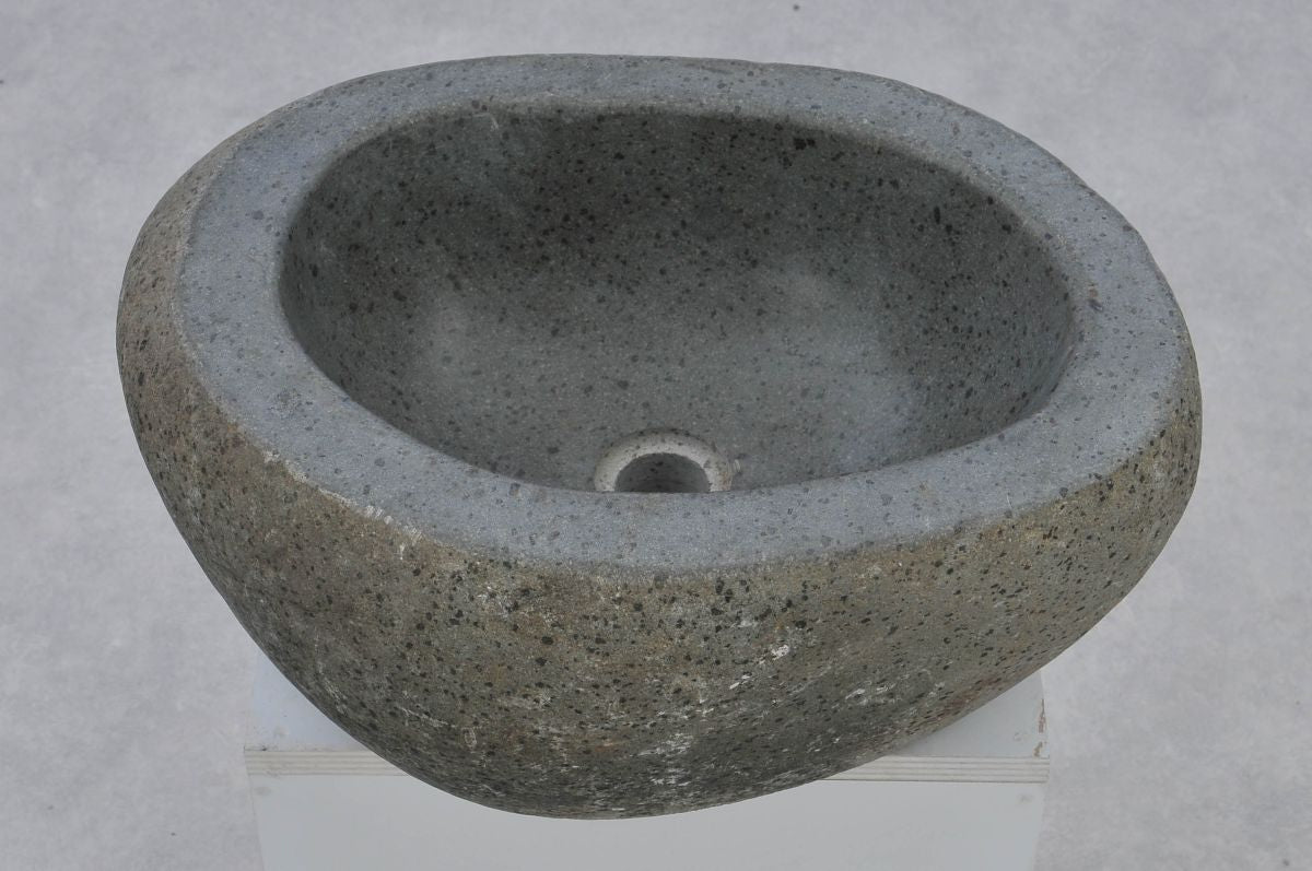 Lavandino da appoggio in legno pietrificato - 37366