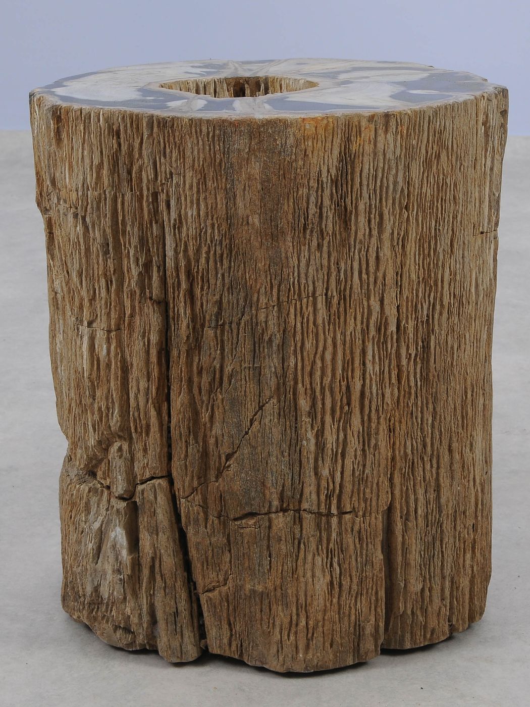 Tavolino tronco in legno pietrificato - 51325