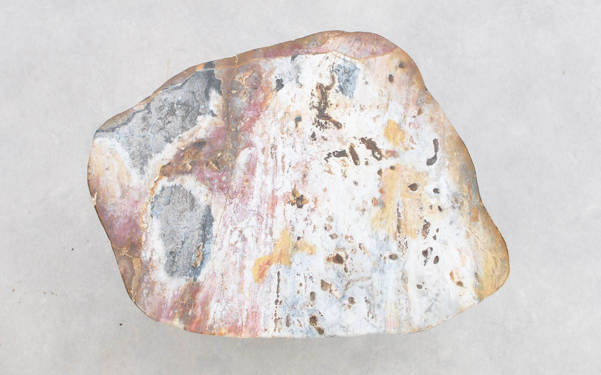 Lastra per tavolino in legno fossile - 43265