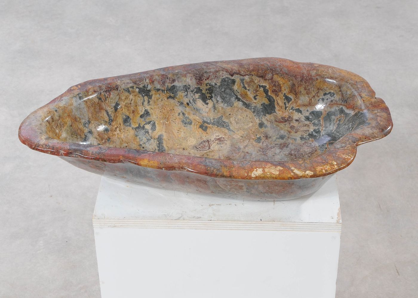 Ciotola in legno pietrificato - 54031