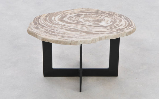 Lastra per tavolino in legno fossile - 42282h