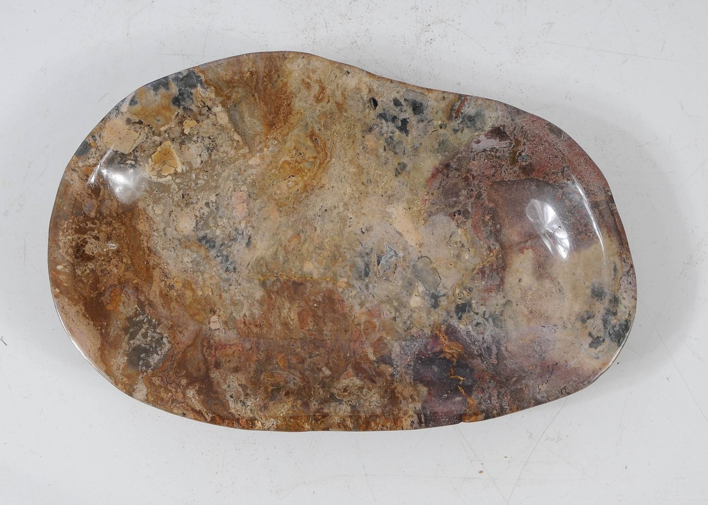Ciotola in legno pietrificato - 56023