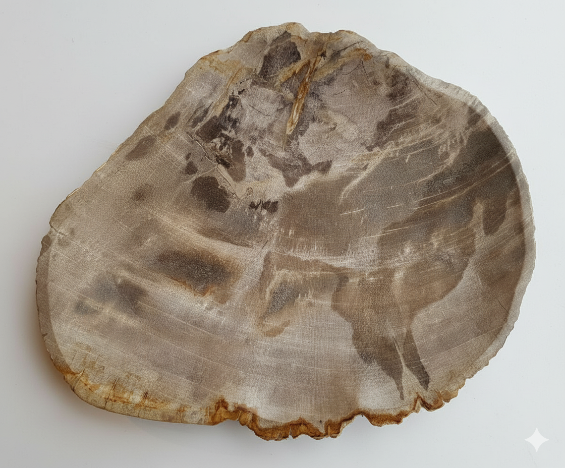 Piatto in legno fossile - 32108A