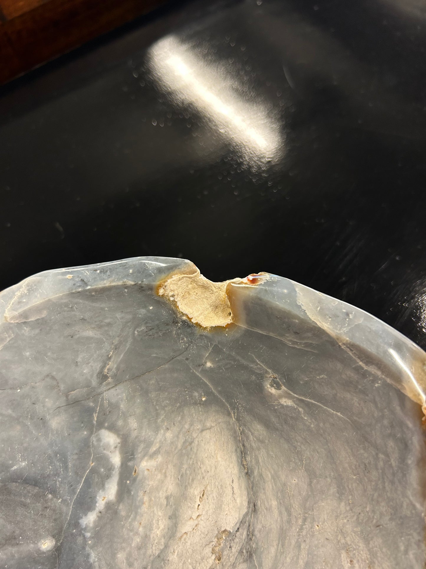 Ciotola in legno pietrificato - 58034