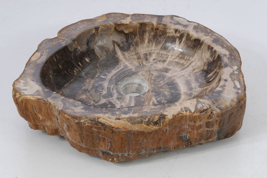 Lavandino da appoggio  in legno pietrificato - 53410