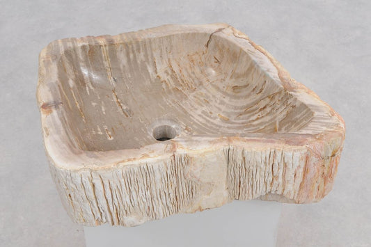 Lavandino in legno pietrificato - 50221