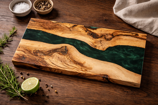 Tagliere in legno e resina