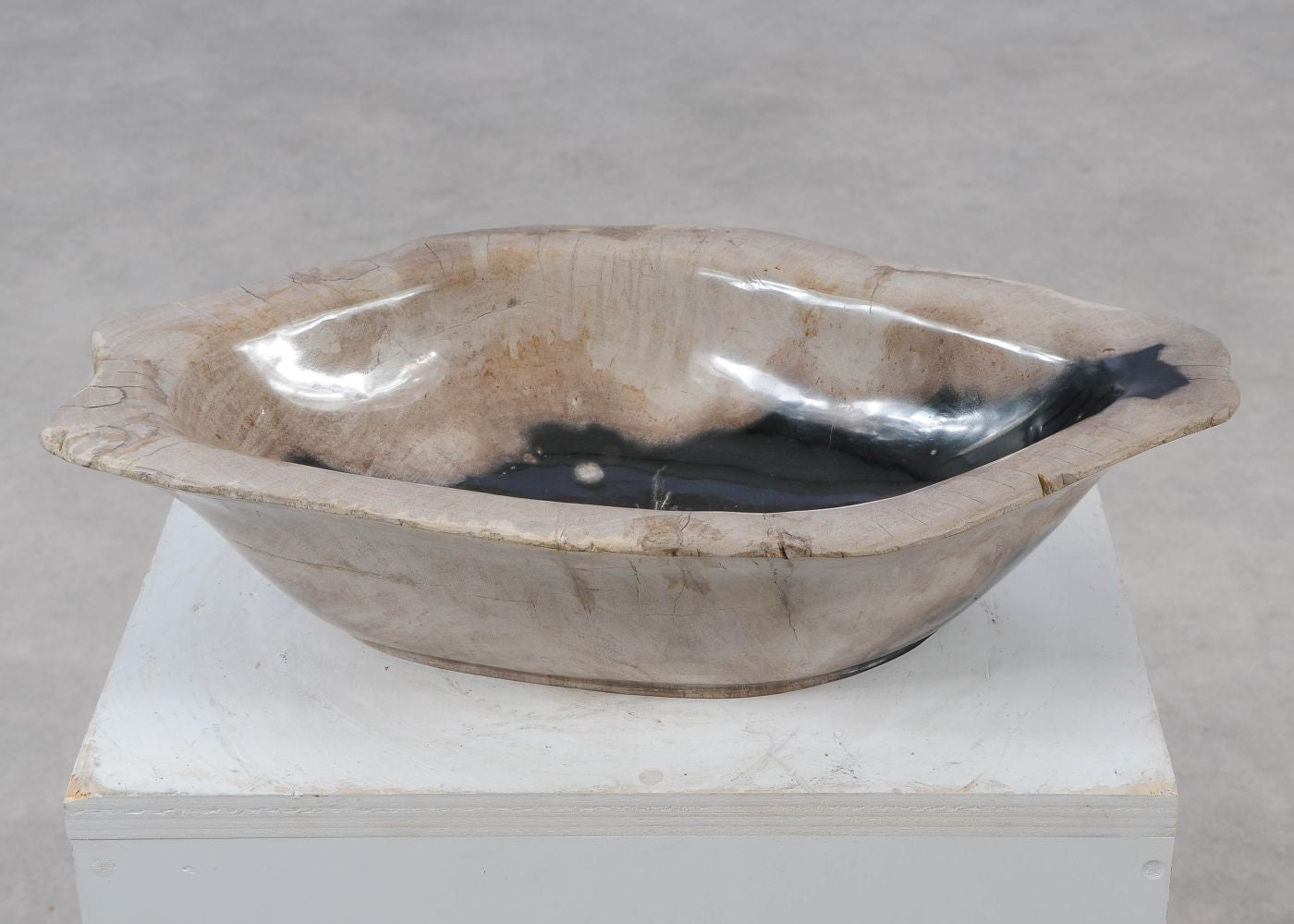 Piatto in legno fossile - 57011