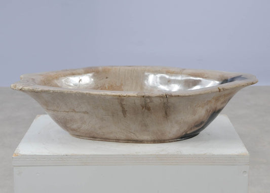 Piatto in legno fossile - 57011