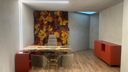 Scrivanie ufficio in legno e resina