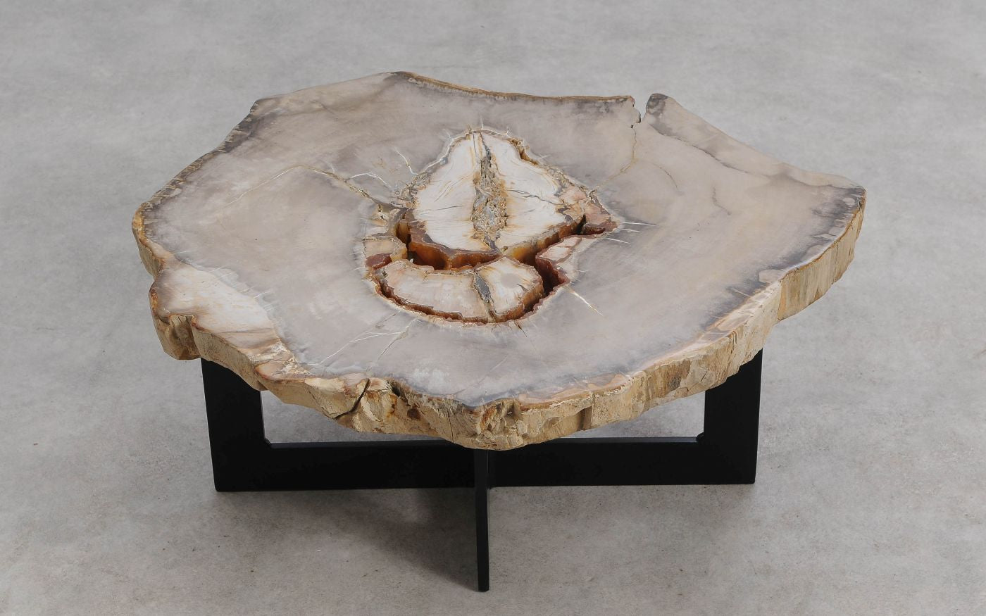 Lastra per tavolino in legno fossile - 60324