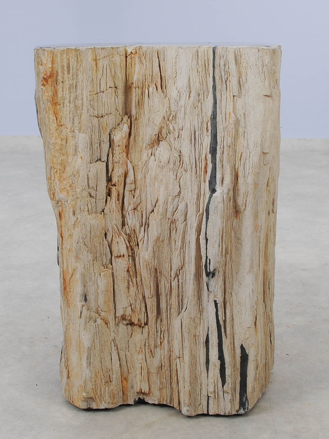 Tavolino tronco pietrificato nero - 51324